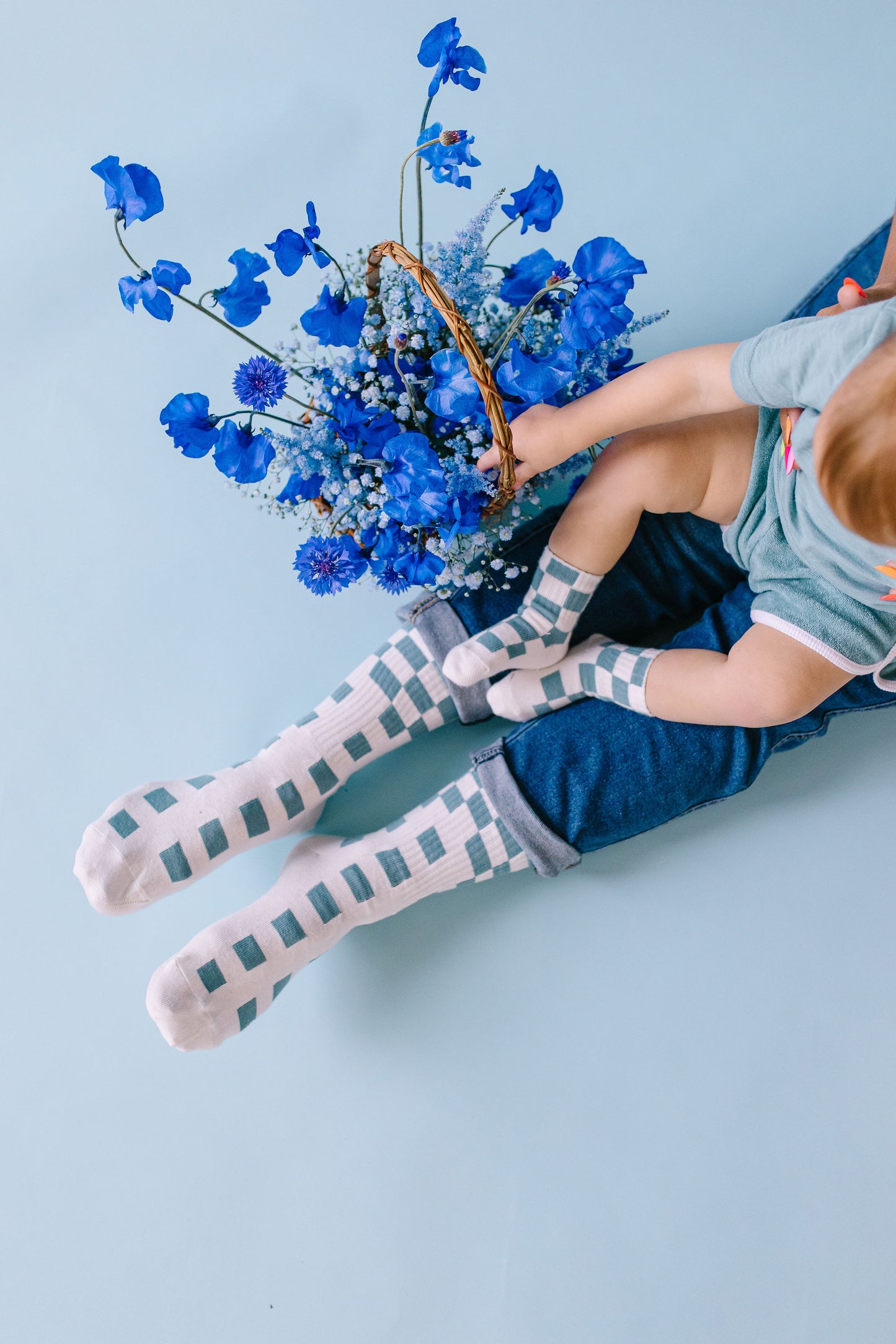 Checkerboard Dropout Sock